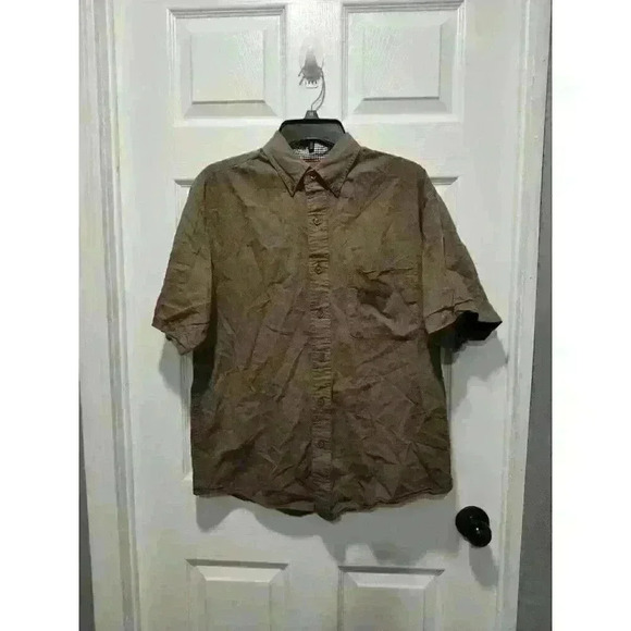Farah Classics Mens Button down Short Sleeved Shirt 100% cotton Size MEDIUM - Picture 3 of 5